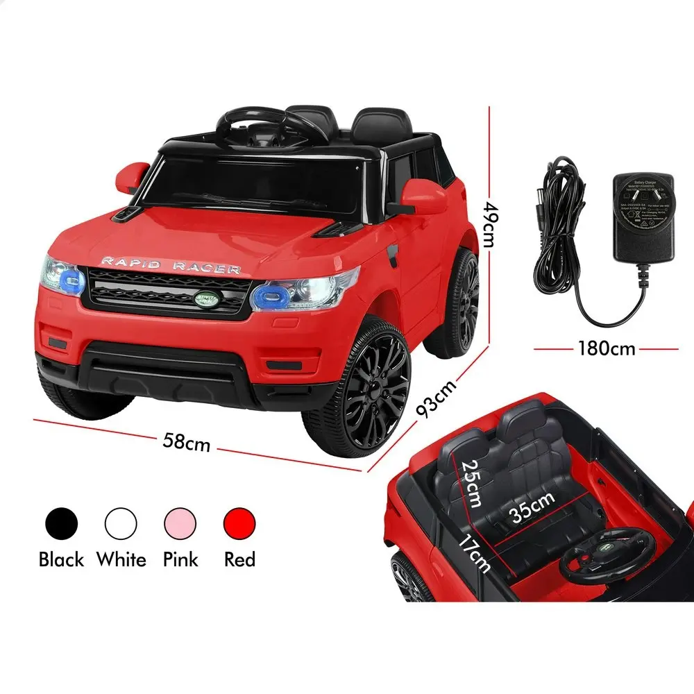 Alfordson Ride On Car Kids Remote Car Toy MP3 LED Light Red