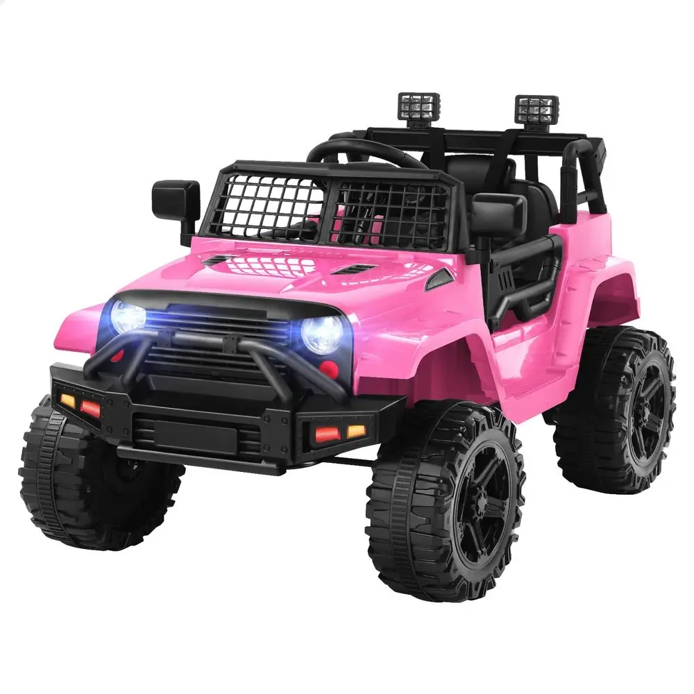 Alfordson Ride On Car Kids Toy Jeep Electric 12V 60W Motors R/C LED Lights Pink