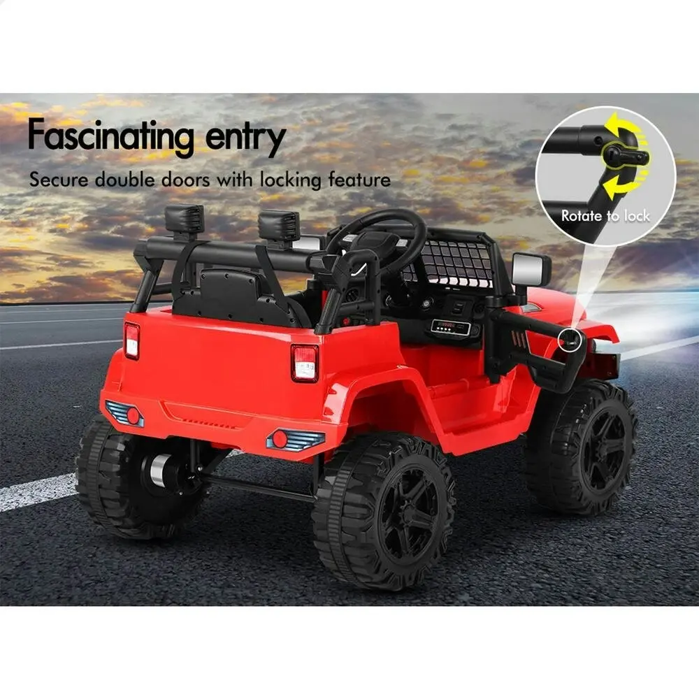 Alfordson Ride On Car Kids Toy Jeep Electric 12V 60W Motors R/C LED Lights Red