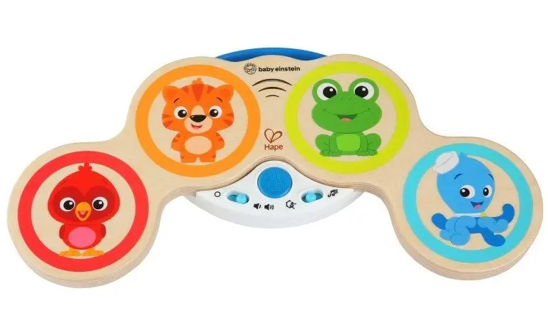 Baby Einstein Hape Magic Touch Drums Wooden Musical Toy