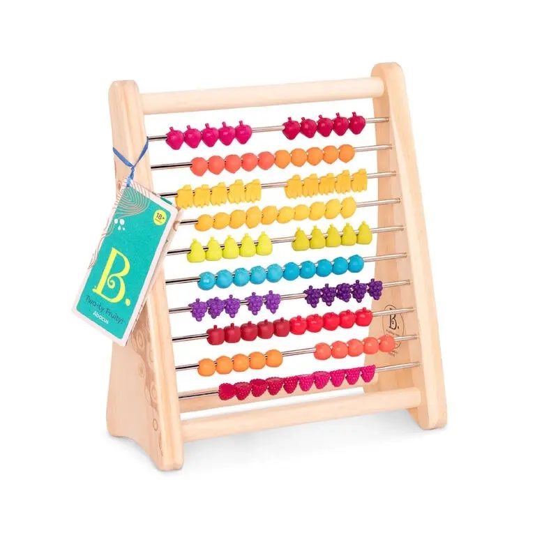 Wooden Abacus with fruits