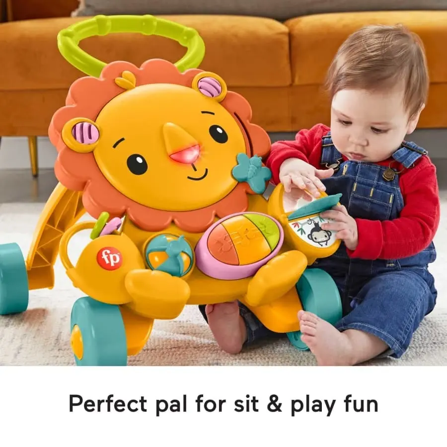 Fisher-Price Musical Lion Walker Infant Toy With Lights And Sounds