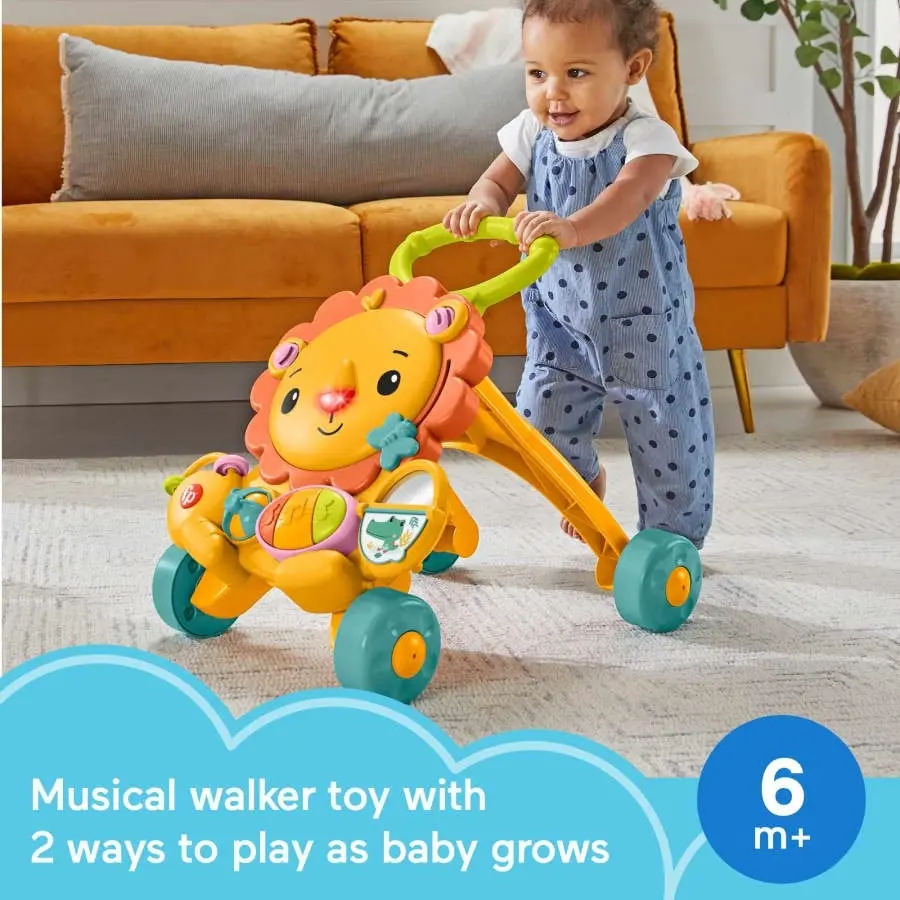 Fisher-Price Musical Lion Walker Infant Toy With Lights And Sounds