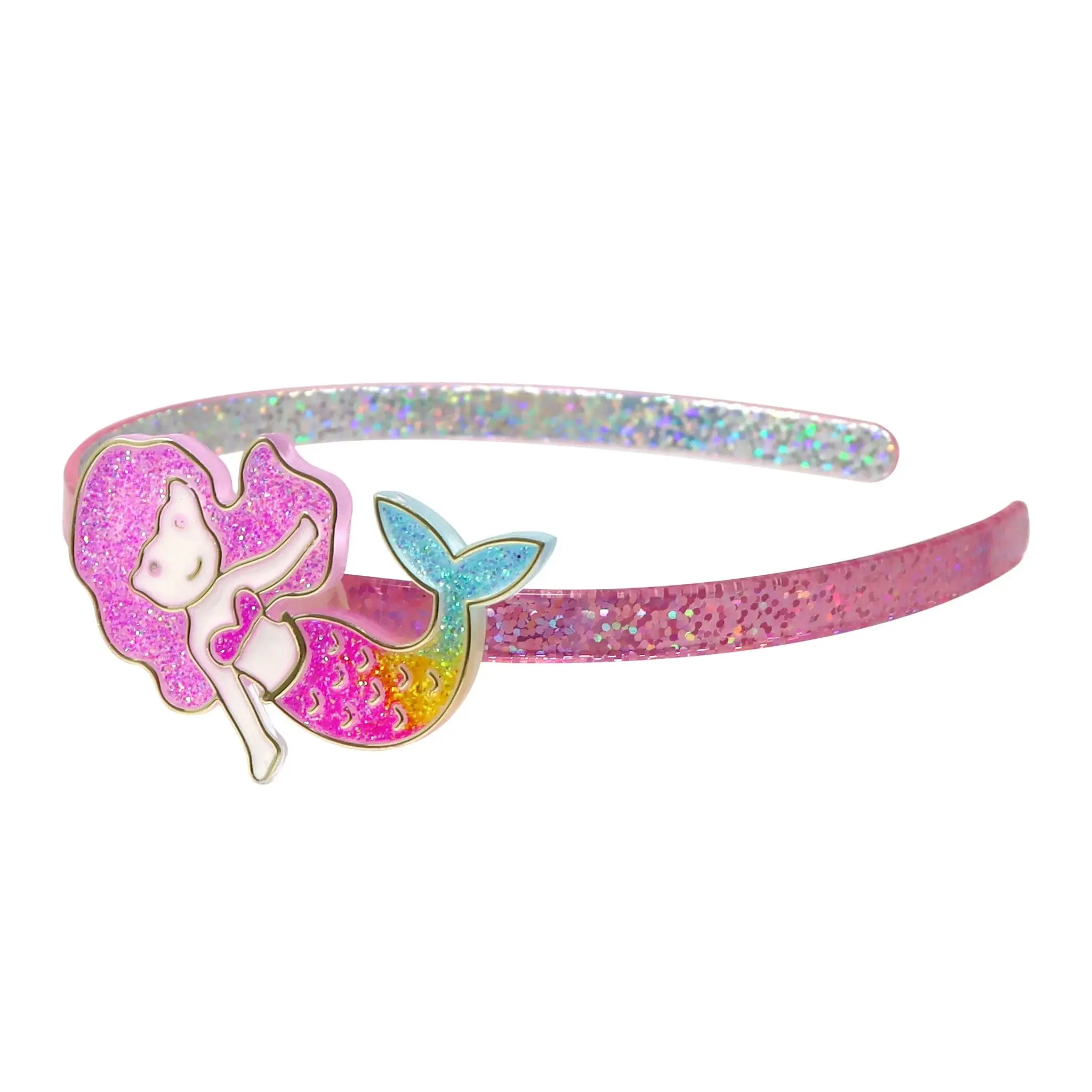 Pink Poppy Shimmering Mermaid Headband