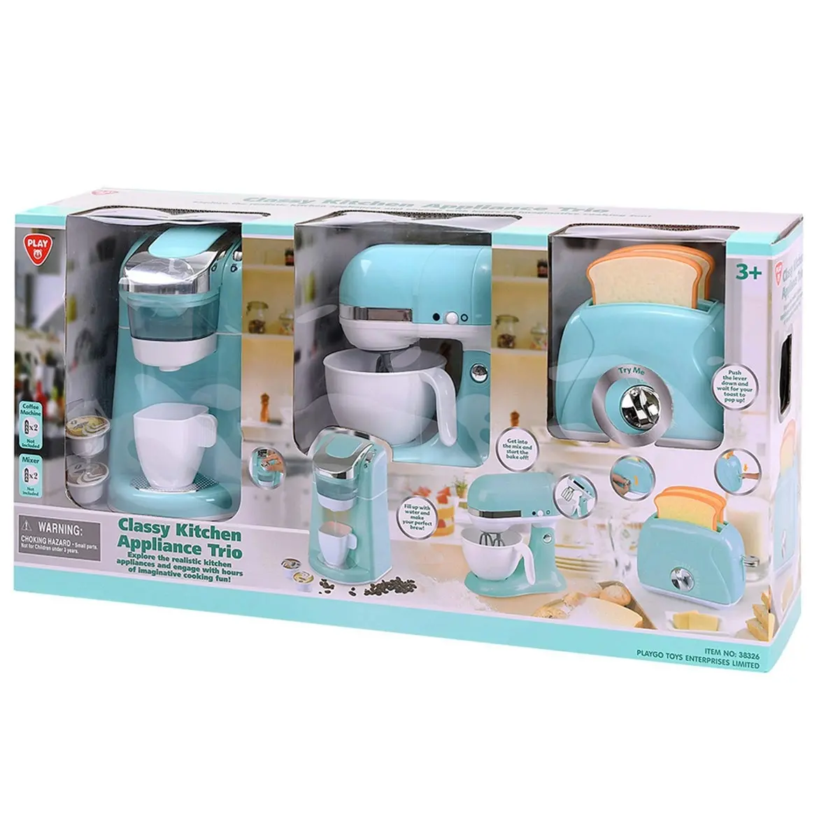 Classy Kitchen Appliance Trio - Blue