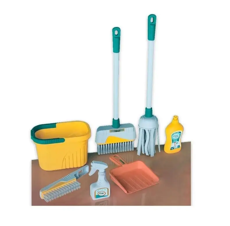 Cleaning Playset Yellow, Green & Red