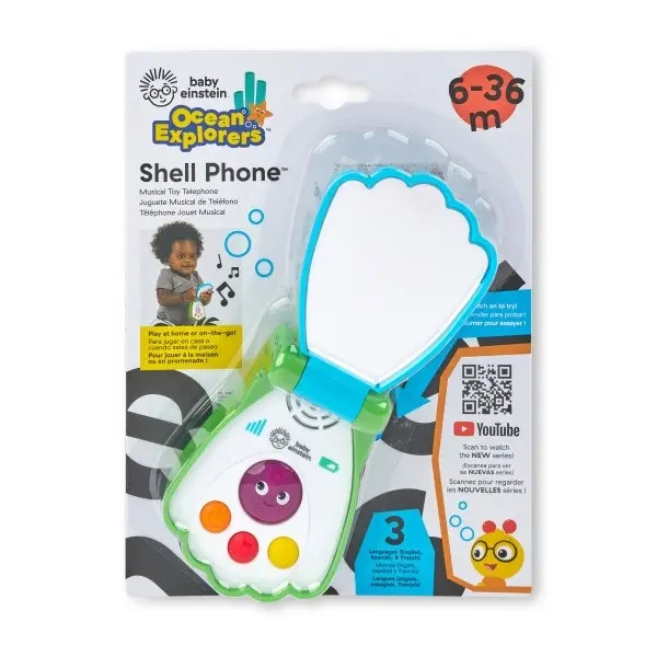 Baby Einstein Shell Phone Musical Toy Telephone