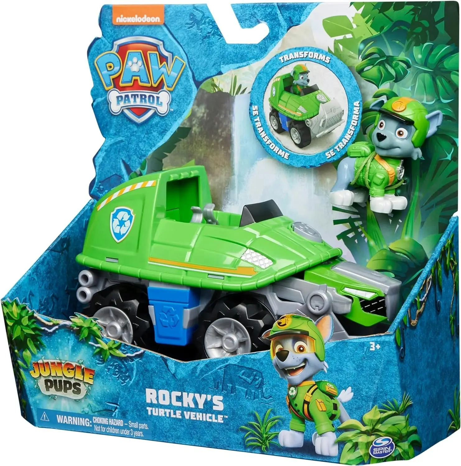 PAW Patrol Jungle Pups- Rocky Snapping Turtle Vehicle