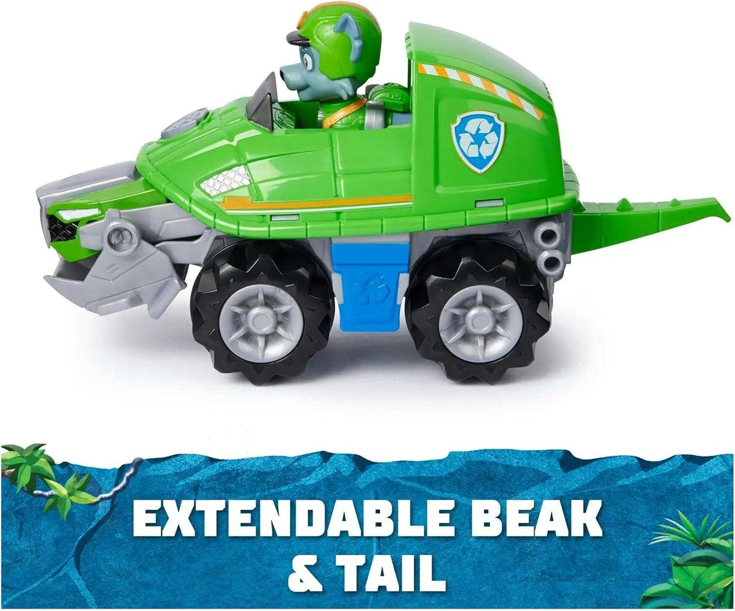 PAW Patrol Jungle Pups- Rocky Snapping Turtle Vehicle