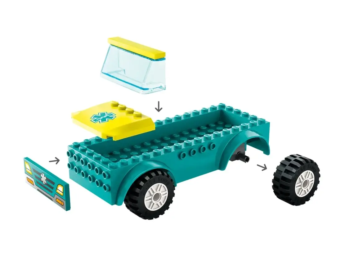 LEGO City Emergency Ambulance and Snowboarder 60403