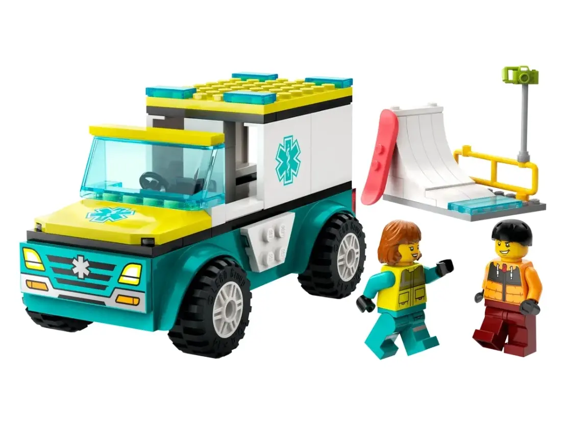 LEGO City Emergency Ambulance and Snowboarder 60403