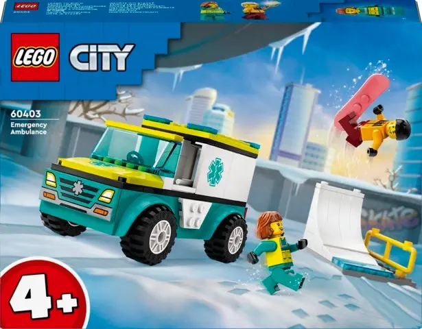 LEGO City Emergency Ambulance and Snowboarder 60403