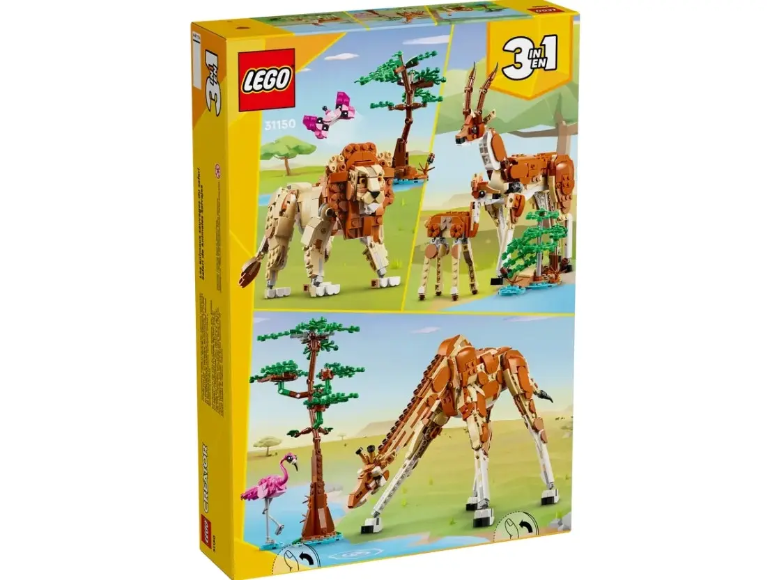 LEGO Creator 3-in-1 Wild Safari Animals 31150