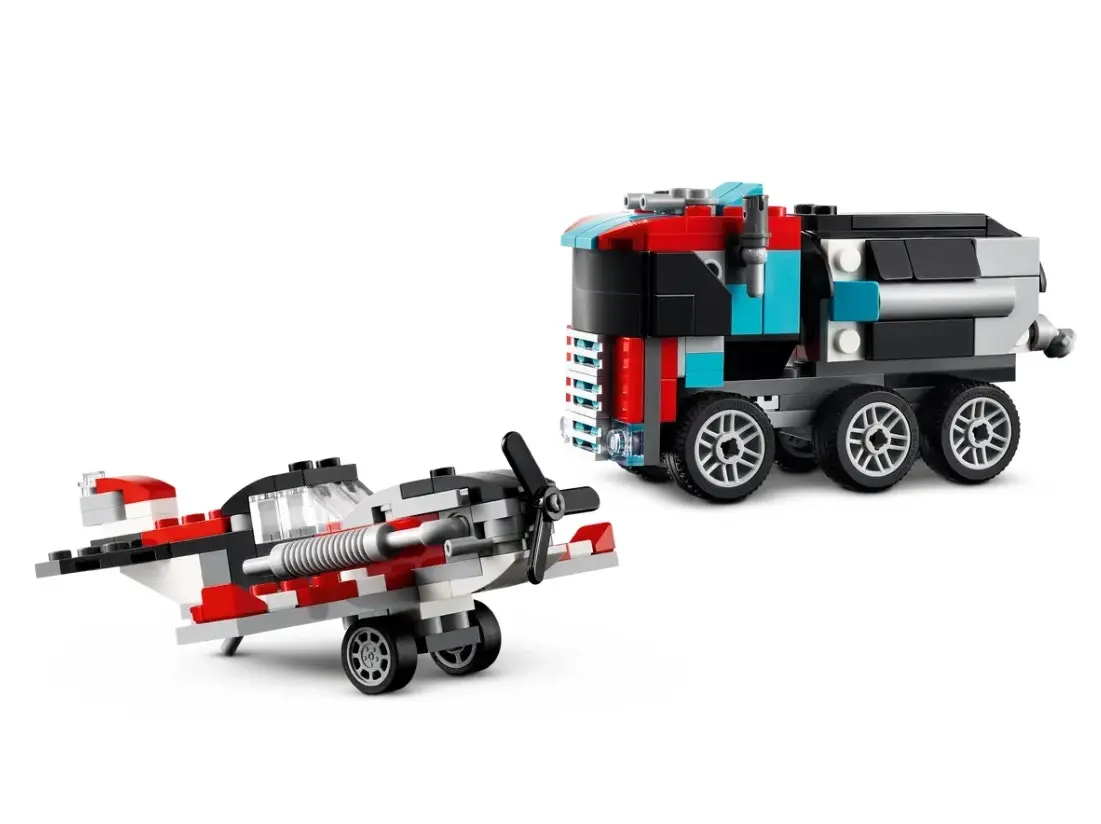 LEGO Creator 3-in-1 Flatbed Truck with Helicopter 31146