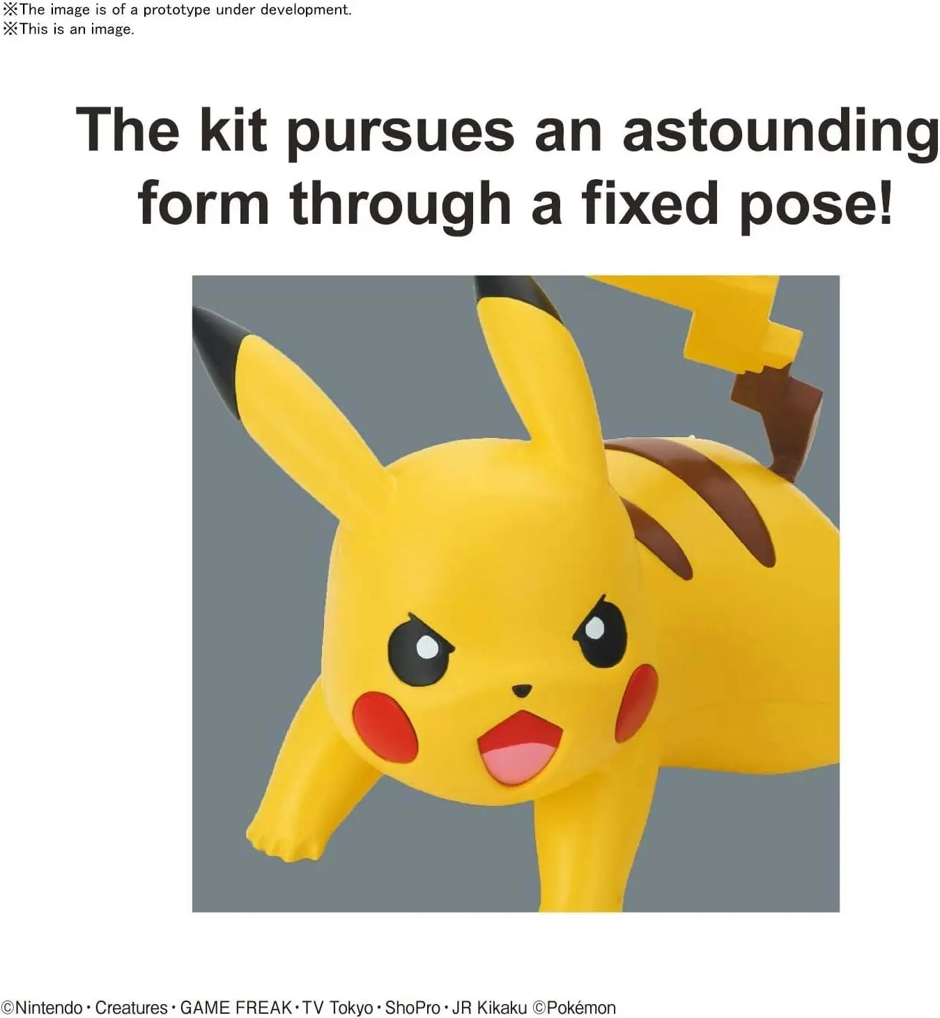 Pokemon Model Kit Pikachu Battle Pose Quick!! 03