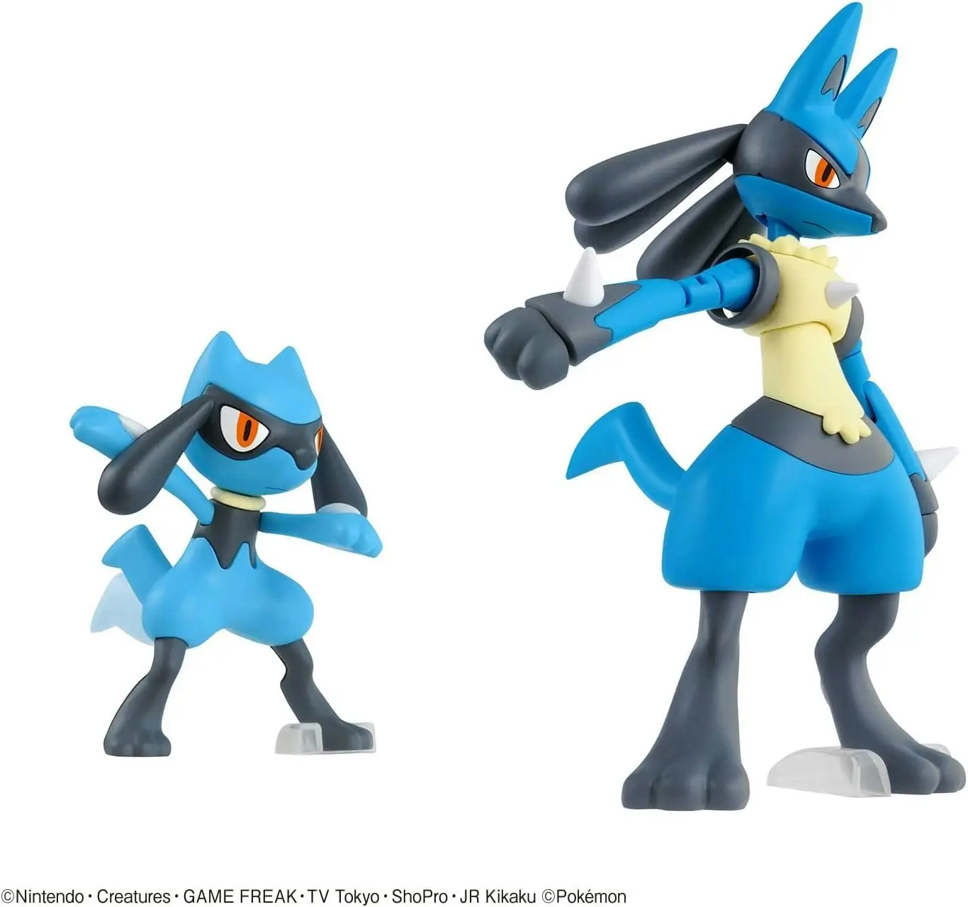 Pokemon Model Kit Riolu And Lucario