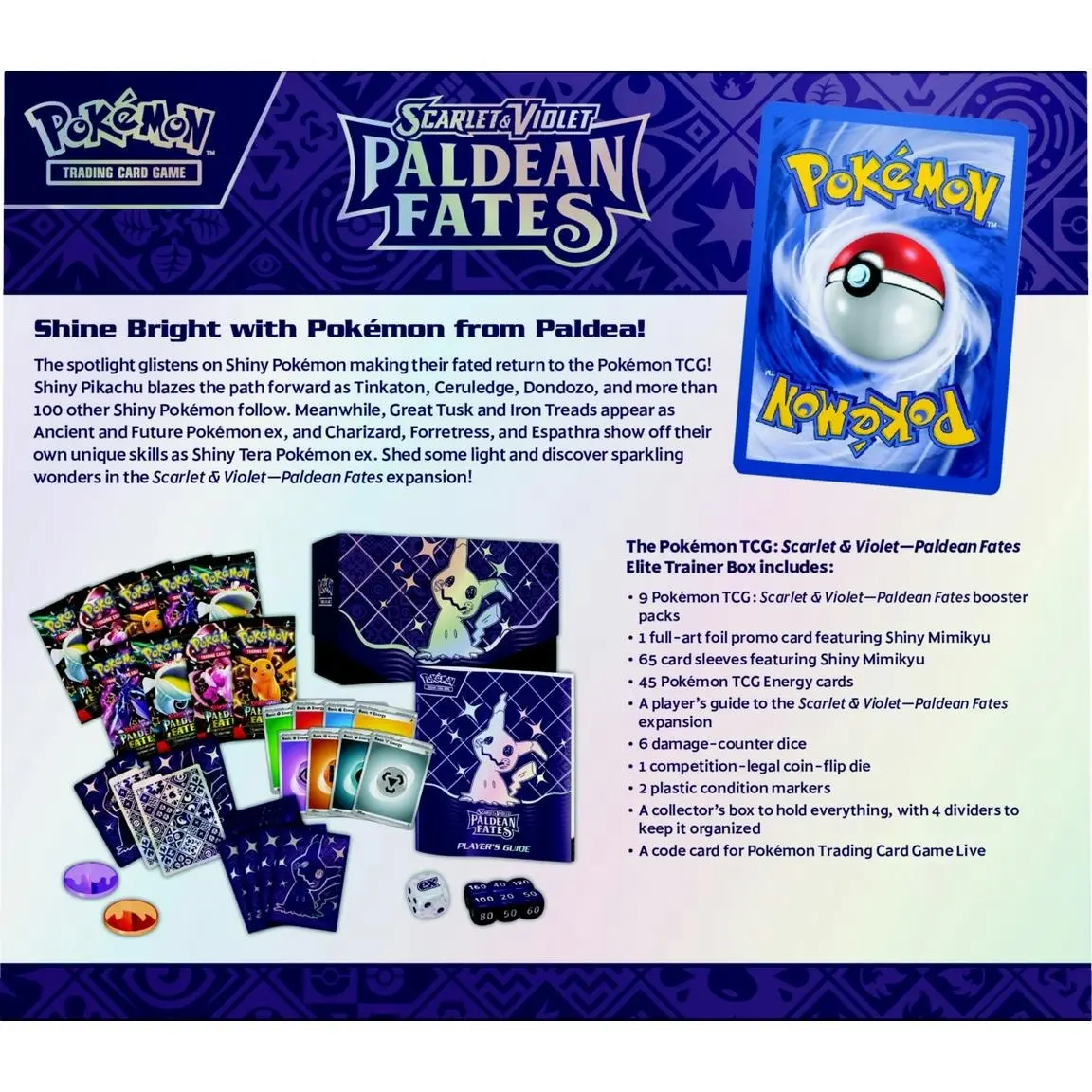 Pokemon TCG Paldean Fates Elite Trainer Box