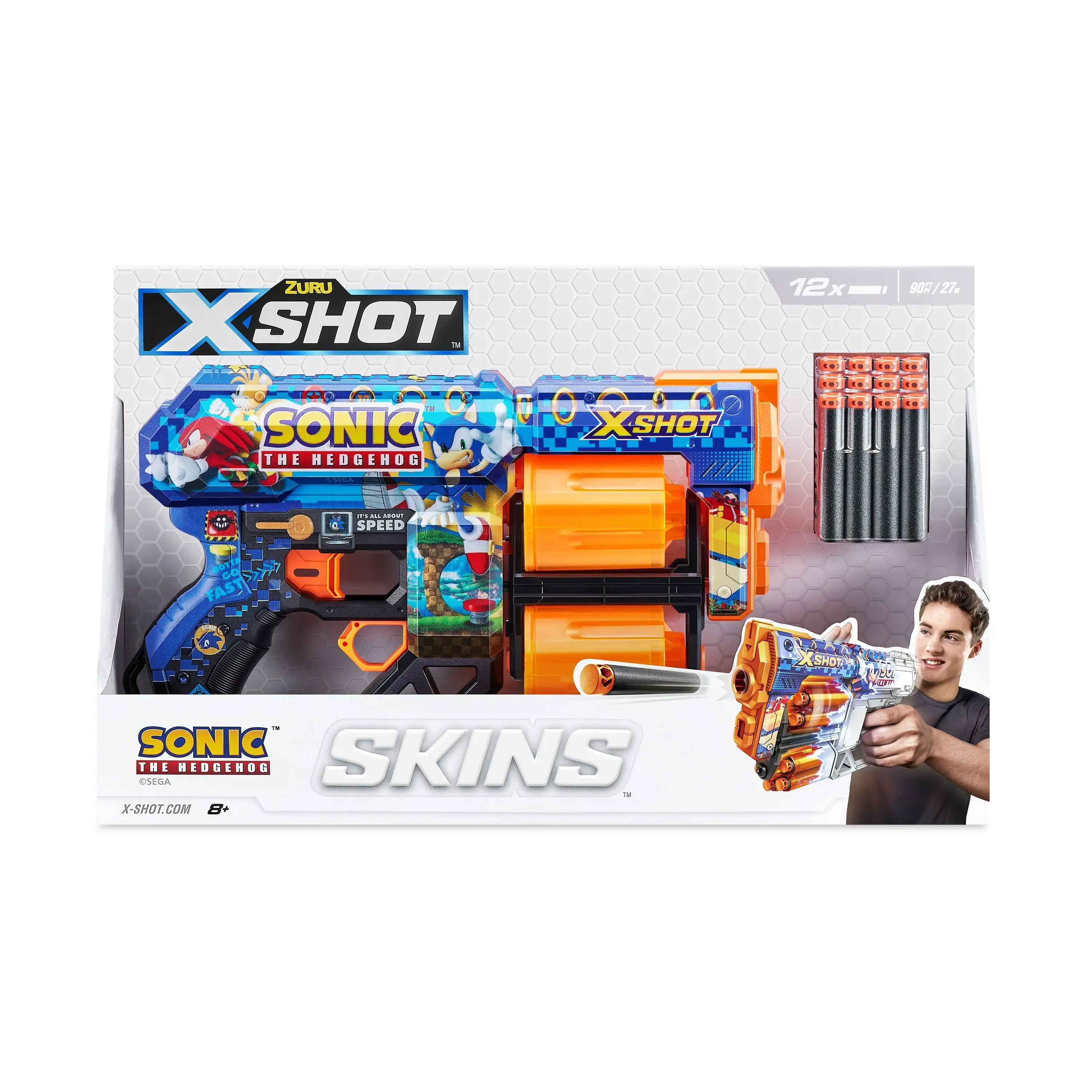 Zuru Xshot Skins Sonic the Hedgehog