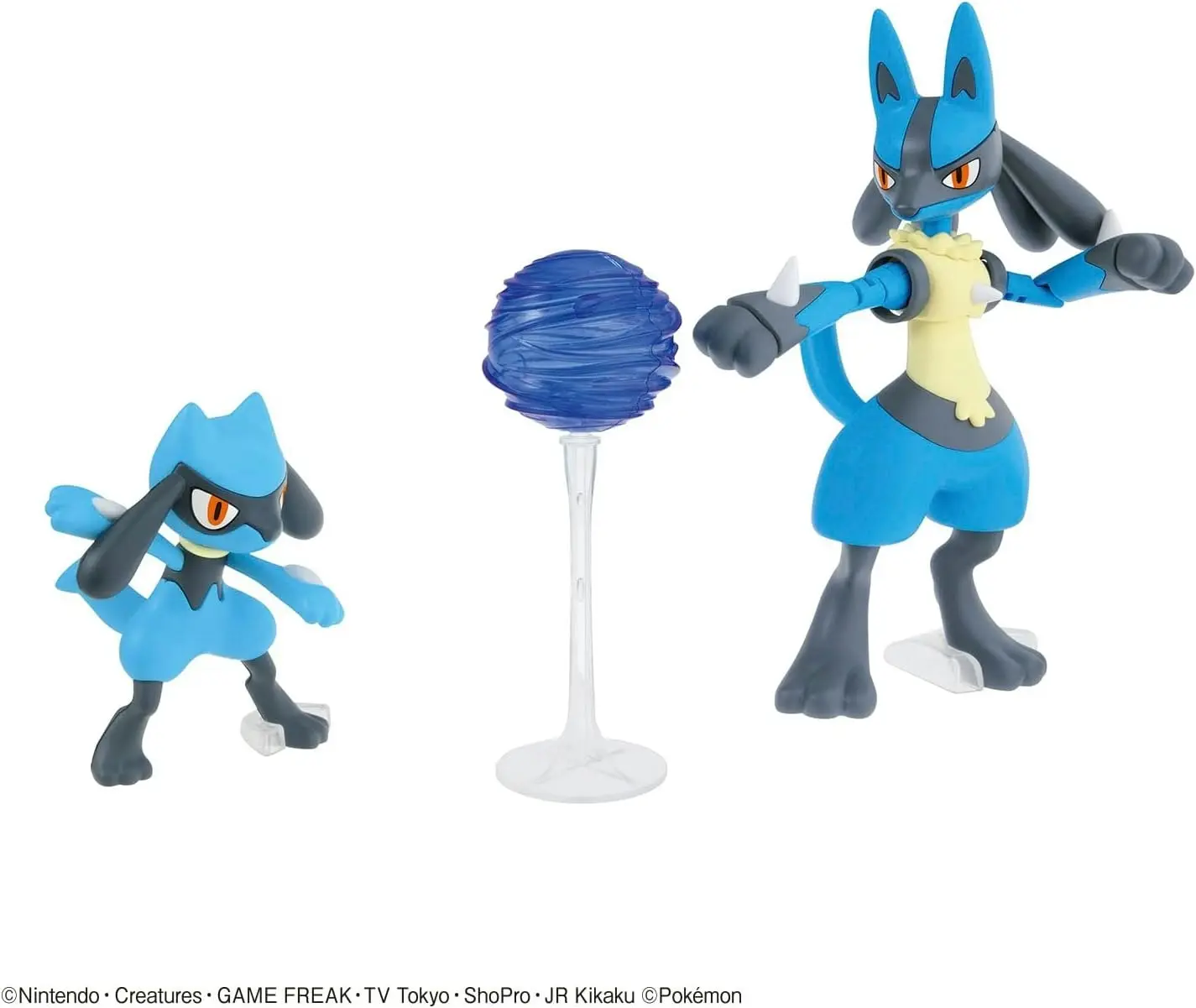 Pokemon Model Kit Riolu And Lucario