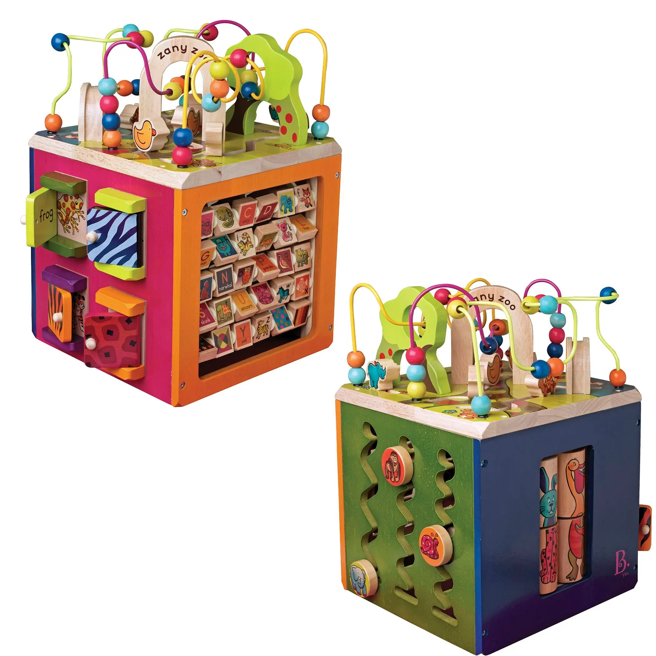 B. Zany Zoo Wooden Activity Cube