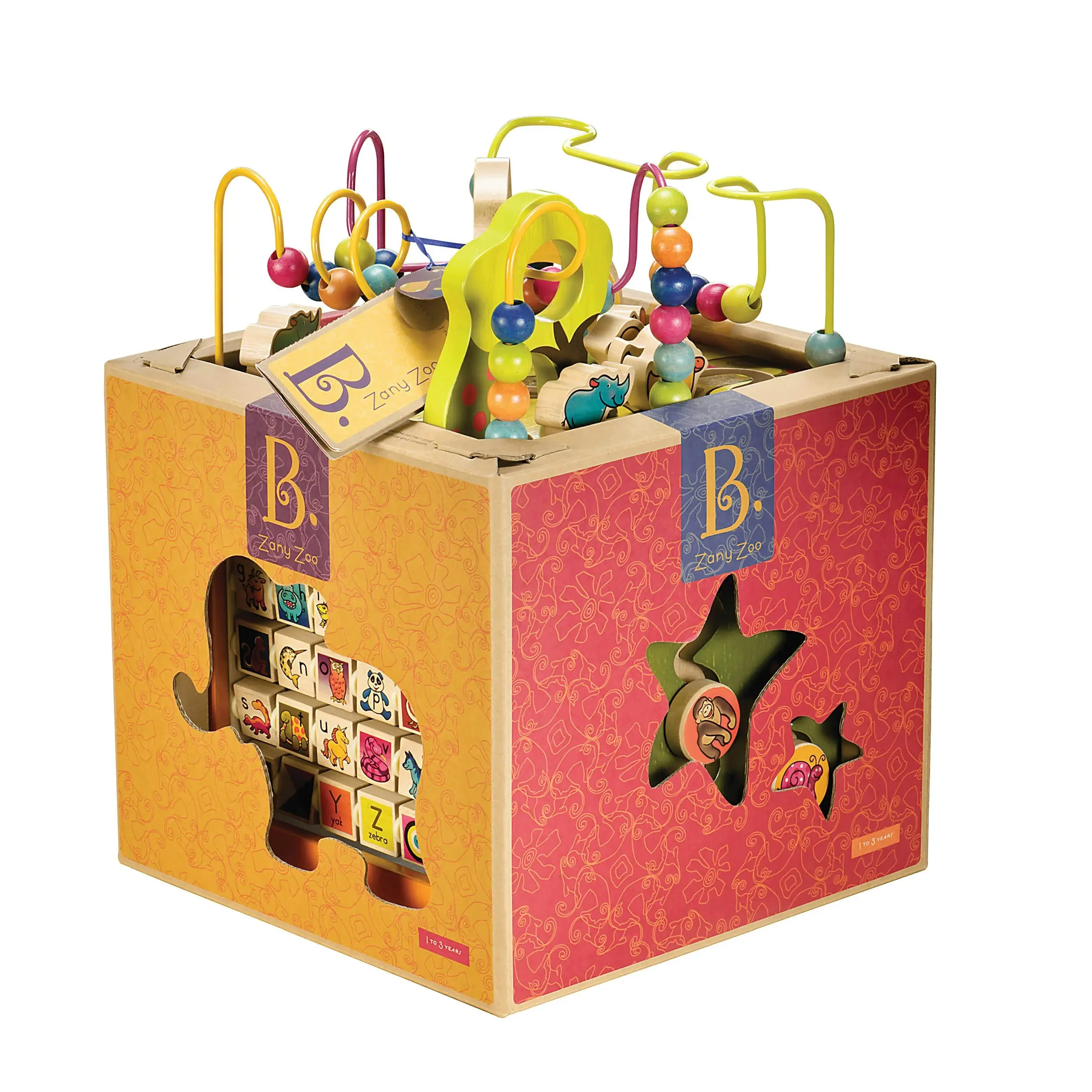 B. Zany Zoo Wooden Activity Cube