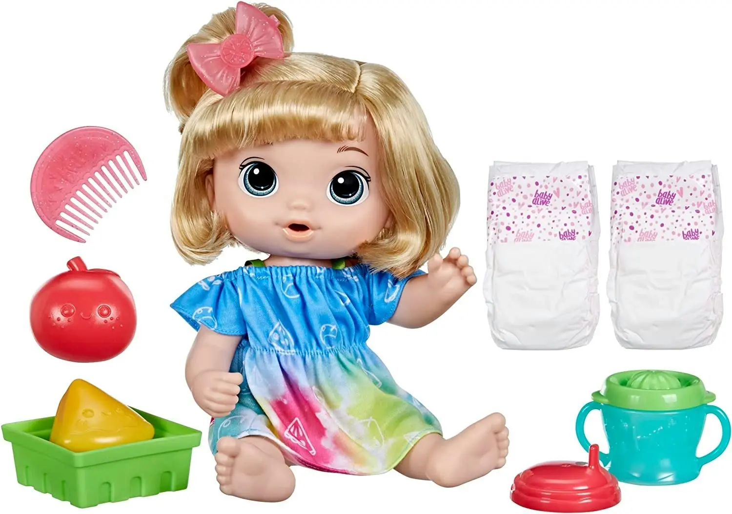 Baby Alive Fruity Sips Doll Lemon (Blonde Hair)