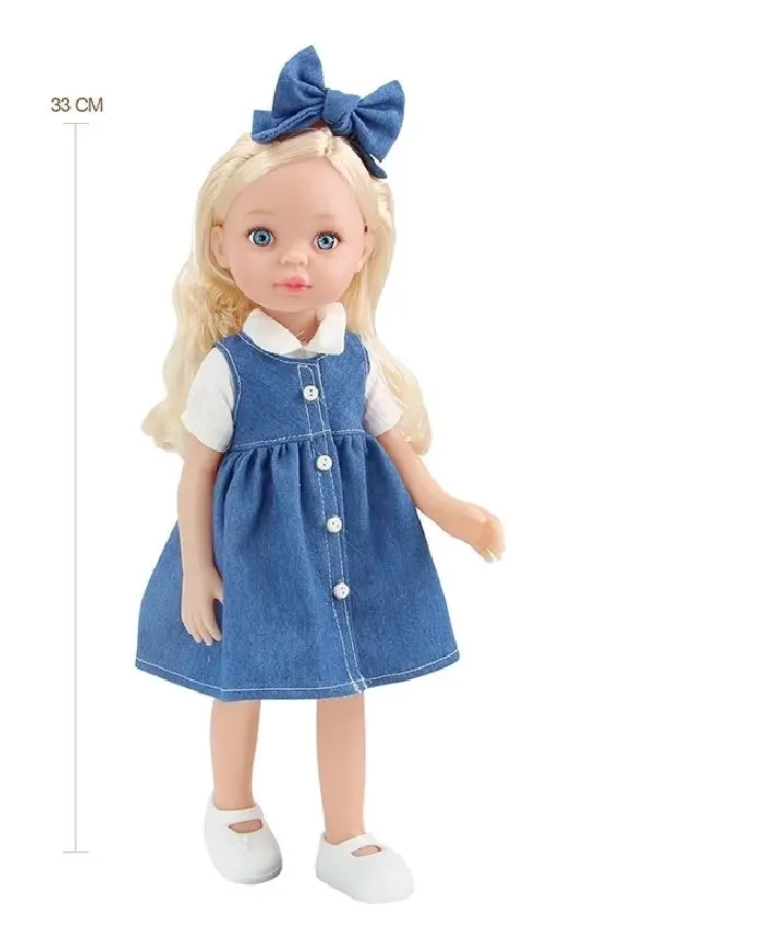 All Enamel Doll - Little Milly 35cm Blue Dress