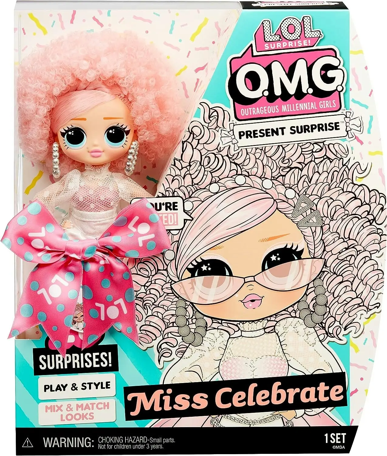 L.O.L. Surprise! OMG Present Surprise Series 2 Fashion Doll Miss Celebrate