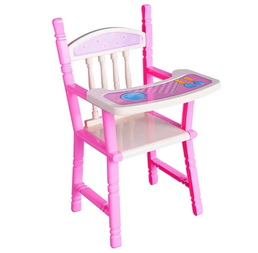 Baby Doll with High Chair 28cm