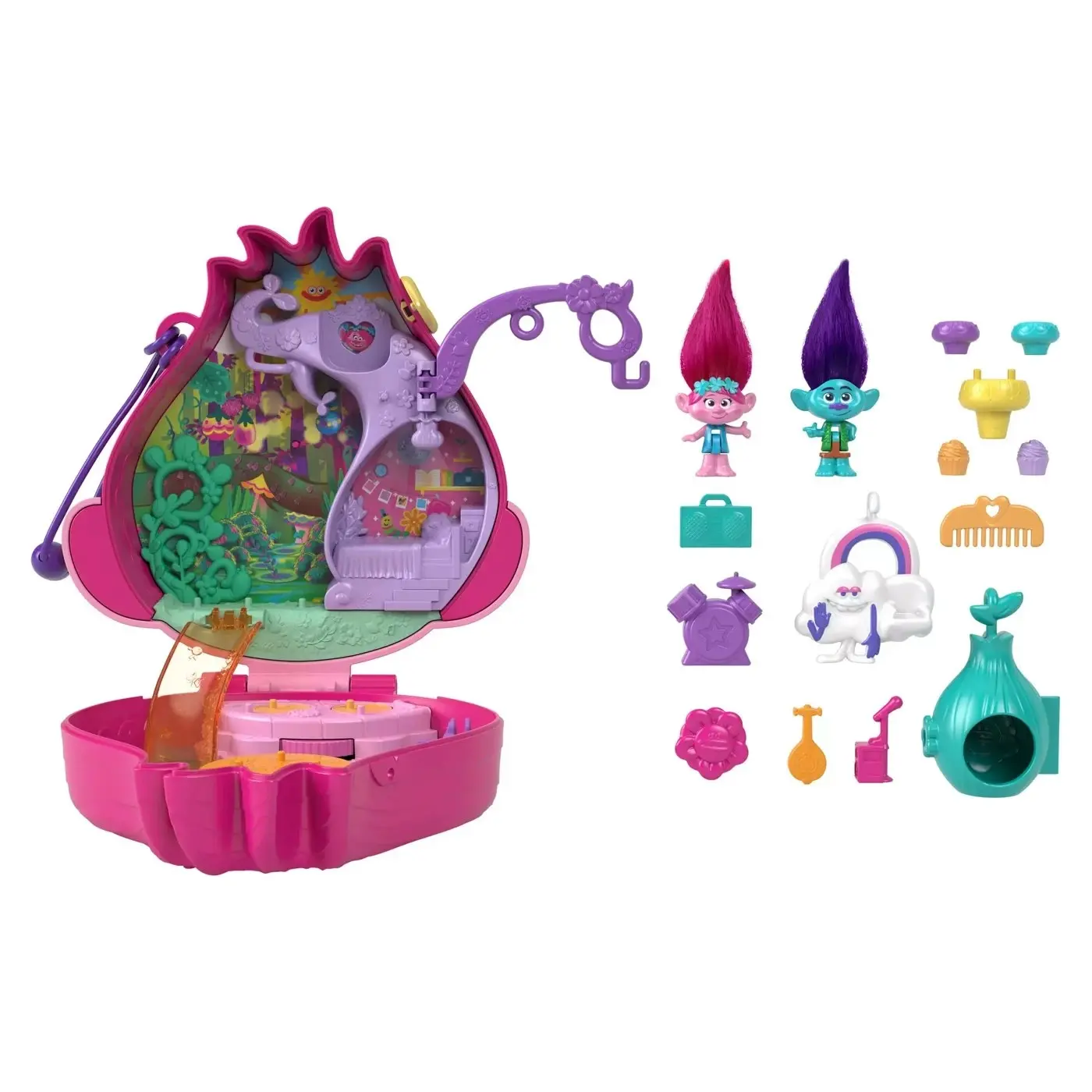 Trolls Partnership Polly Pocket Compact Playset