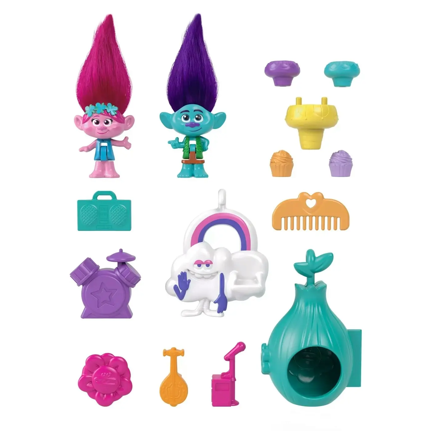 Trolls Partnership Polly Pocket Compact Playset