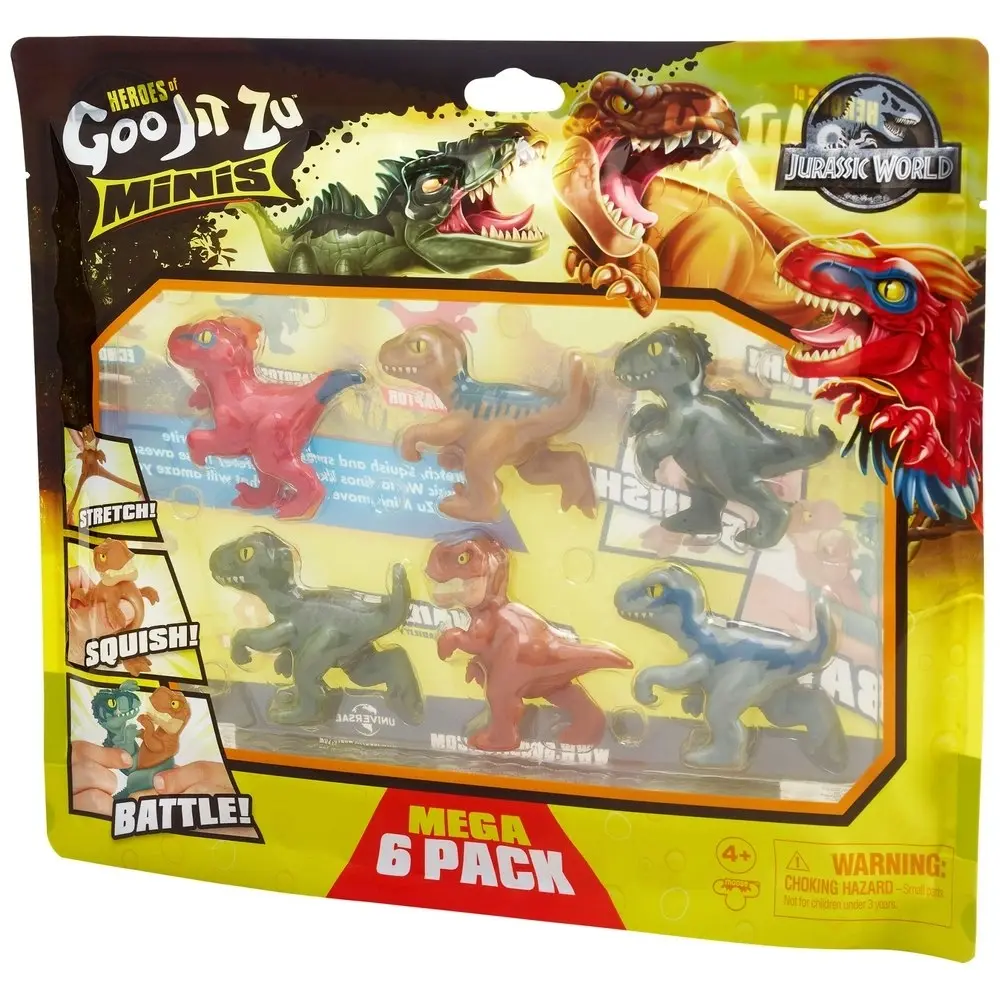 Heroes Of Goo Jit Zu Jurassic World Minis Mega 6 Pack