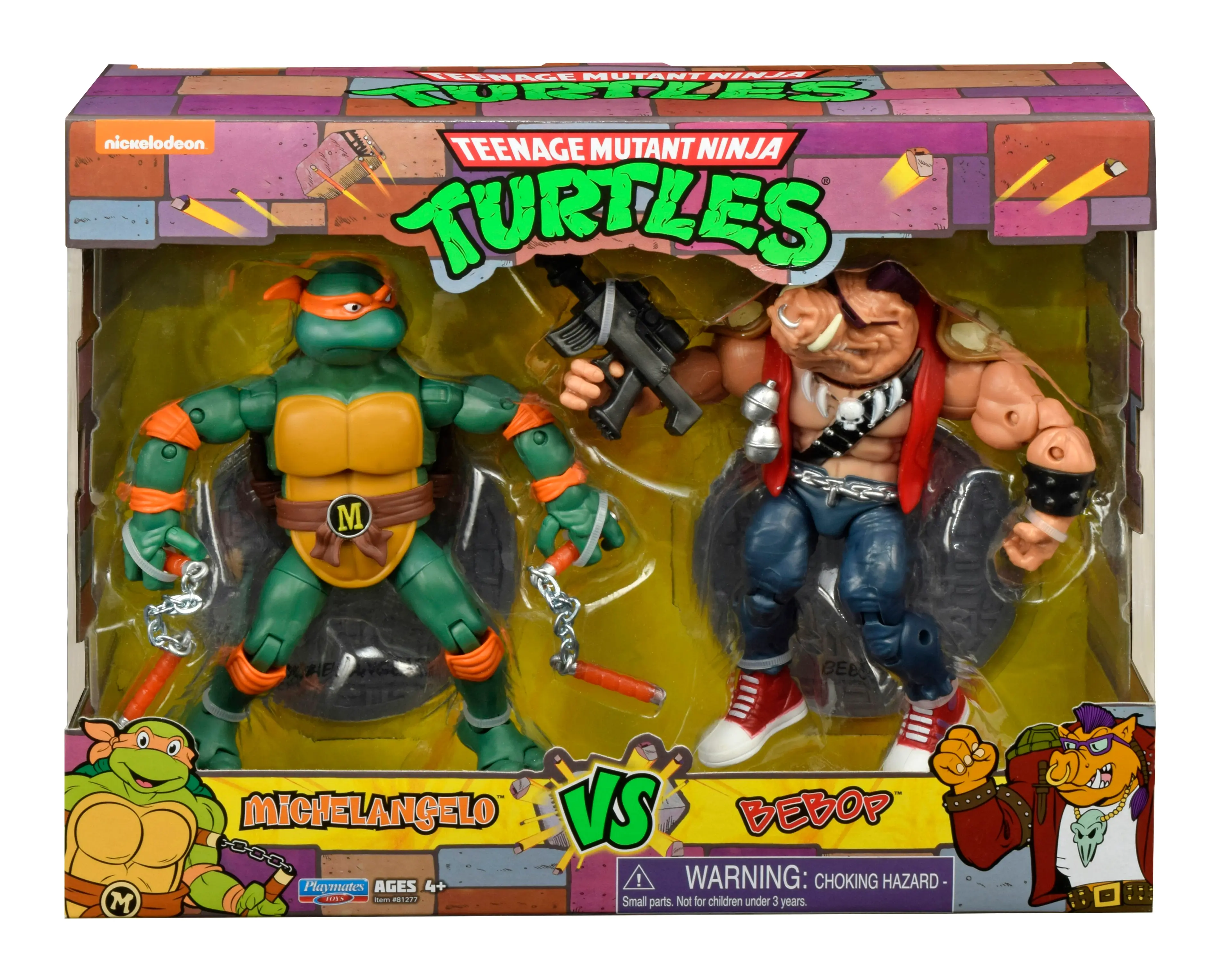 TMNT Classic Collection 6" 2Pk - Mikey Vs Bebop