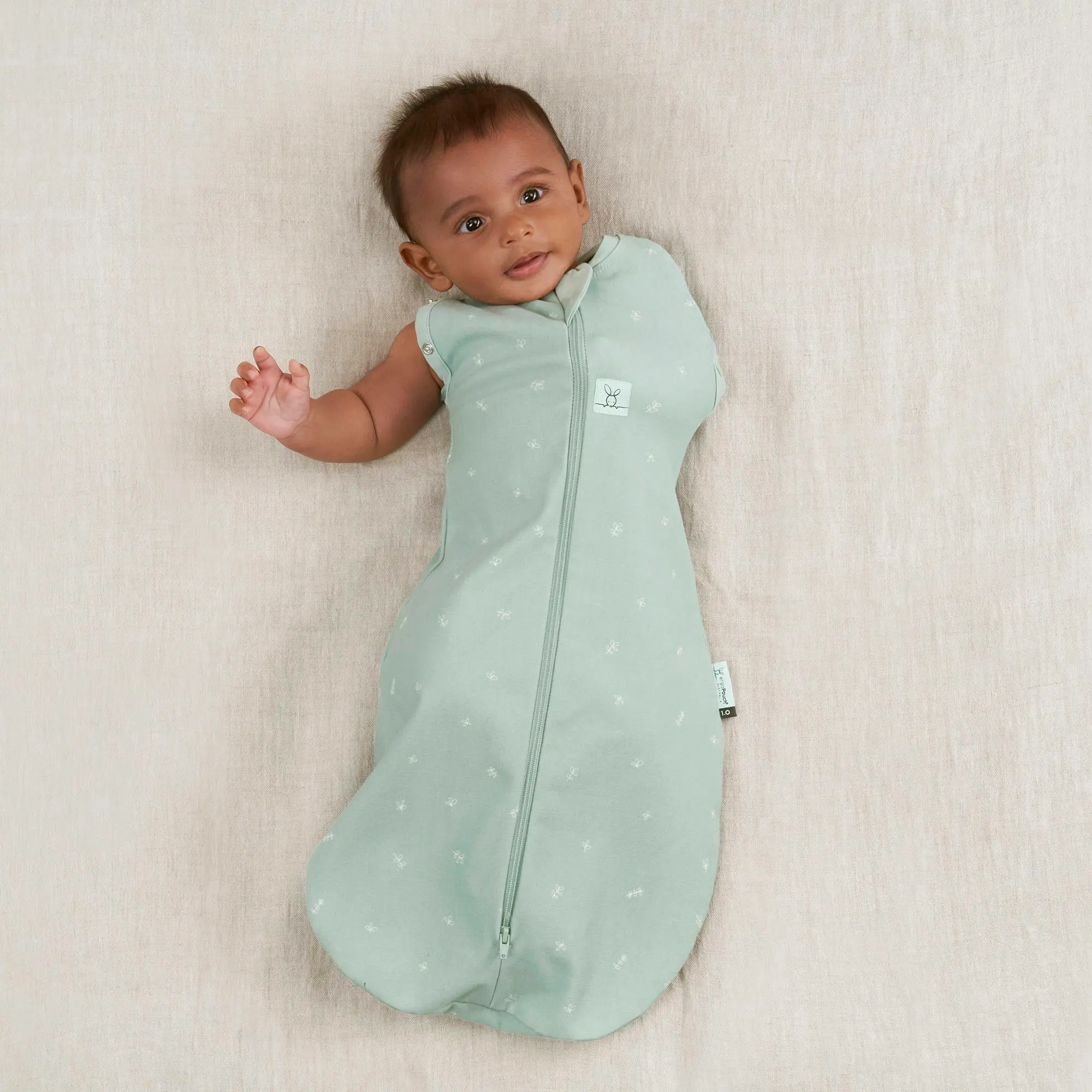 ergoPouch Cocoon Swaddle Bag Sage TOG 1.00 Size 0-3 Months