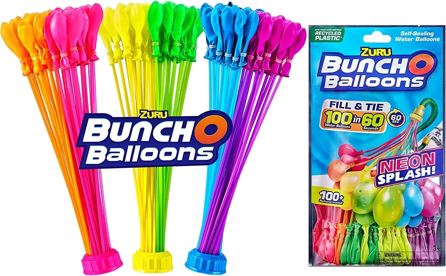 ZURU Neon Splash Bunch O Balloons 3-Pack