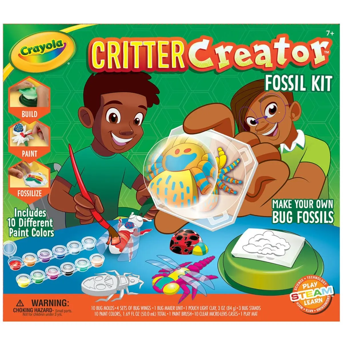 Crayola Critter Creator Metallic Bug Fossil Kit