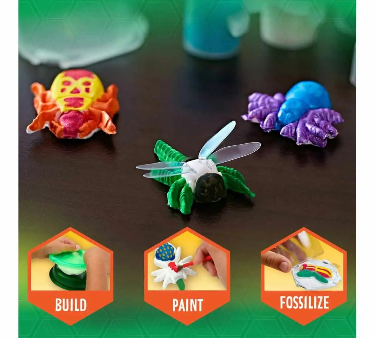 Crayola Critter Creator Metallic Bug Fossil Kit