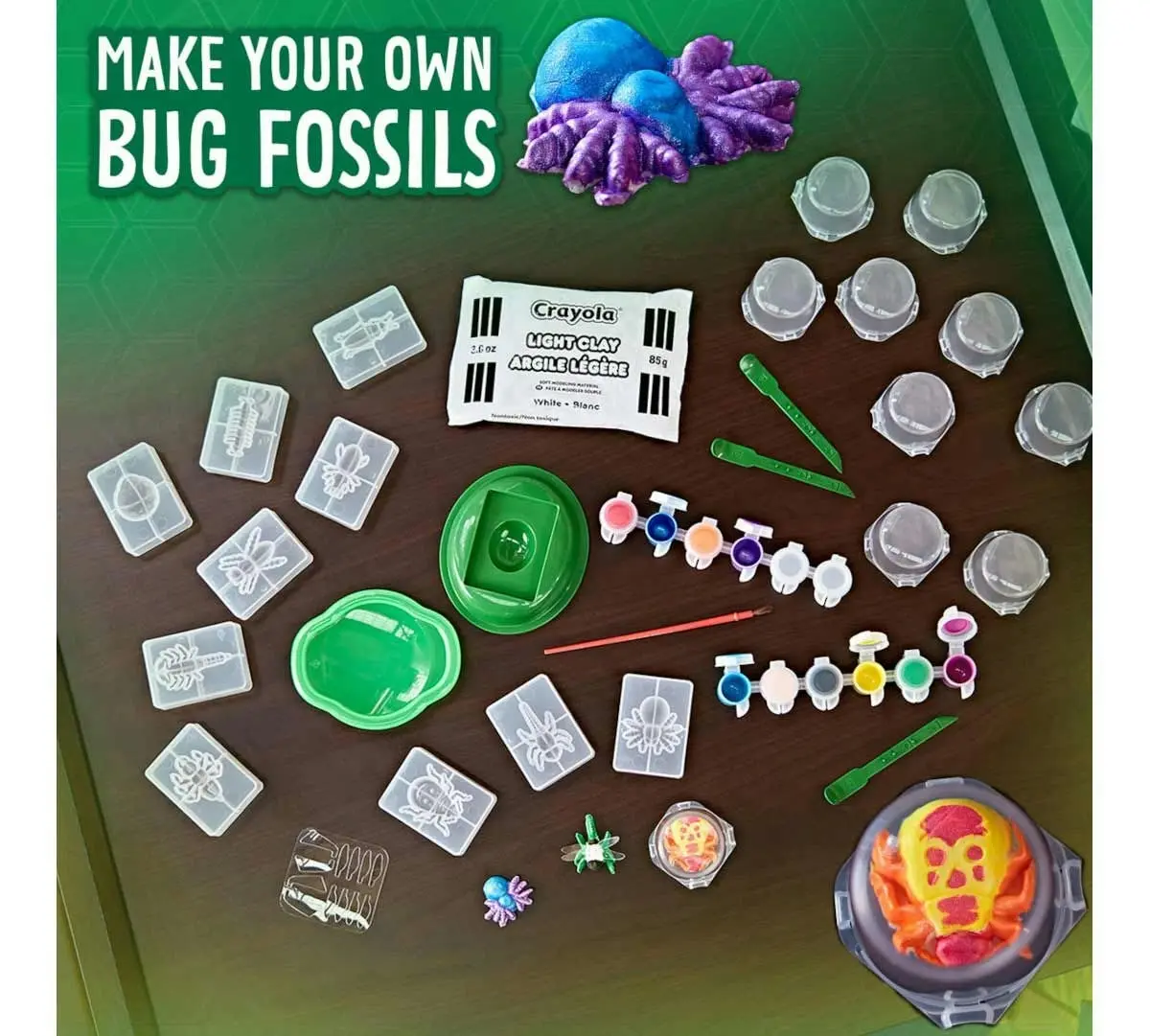 Crayola Critter Creator Metallic Bug Fossil Kit