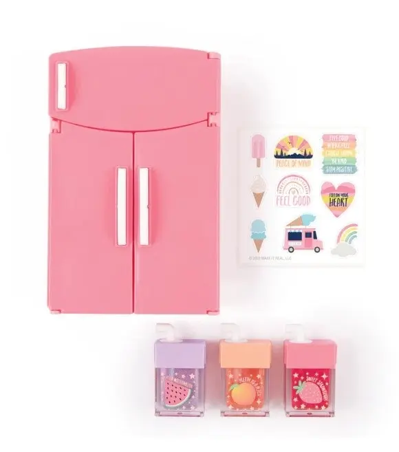 Mini Fridge Lip Gloss Set