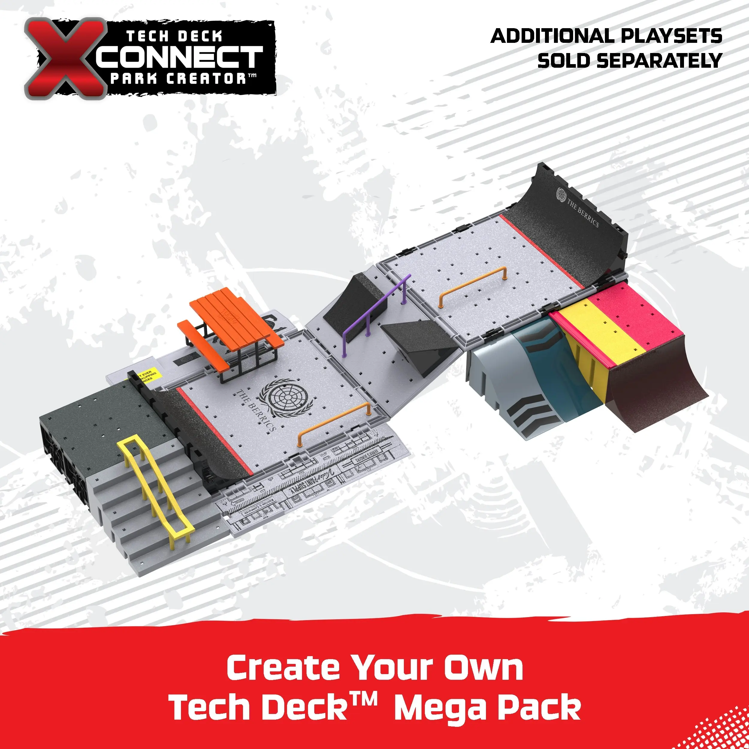 Tech Deck X-Connect 'The Berrics' Transforming Skatepark