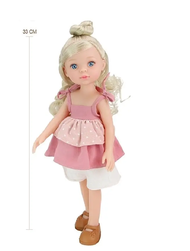 All Enamel Doll - Little Milly 35cm Light Pink Dress