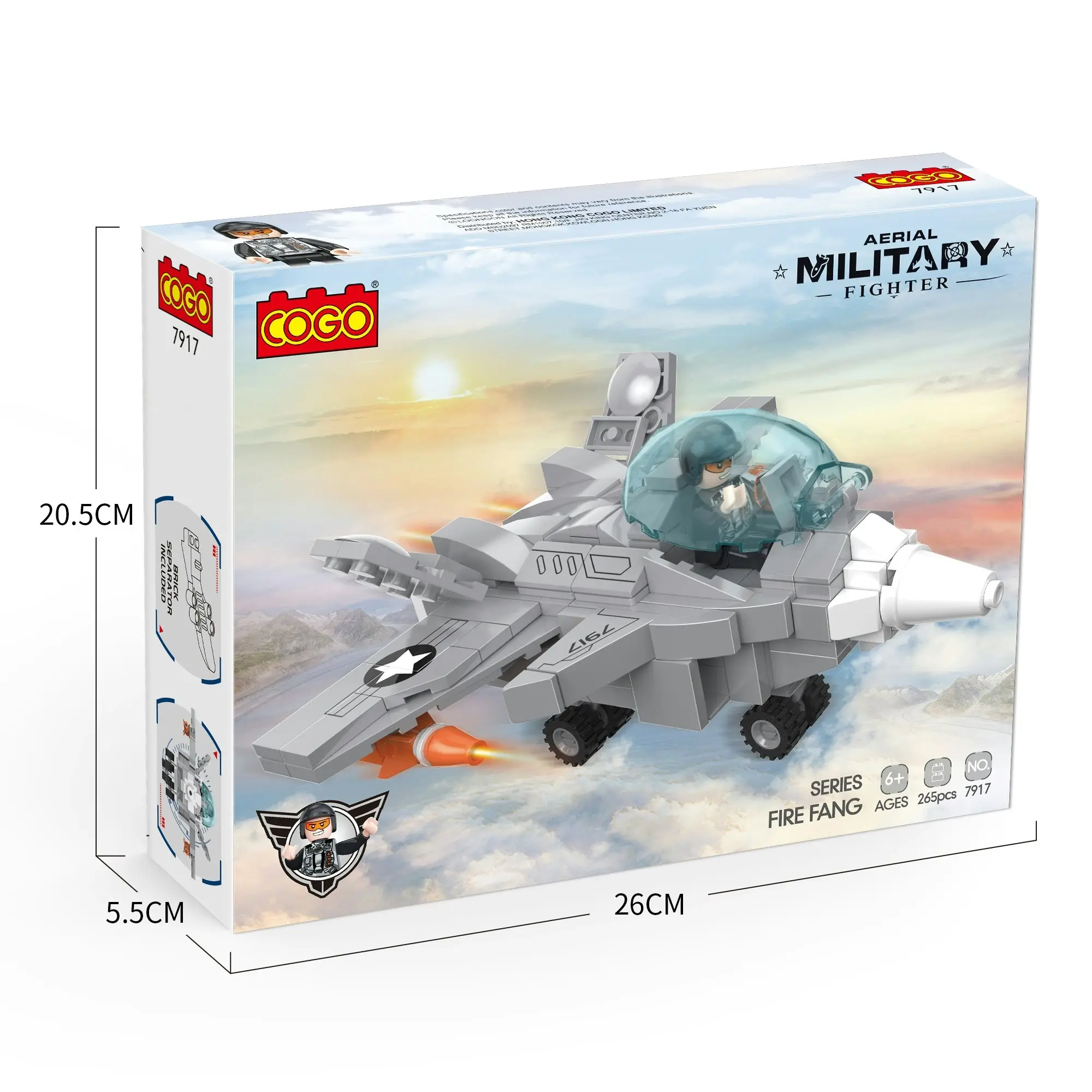 Cogo Fighter Jet 265 pcs