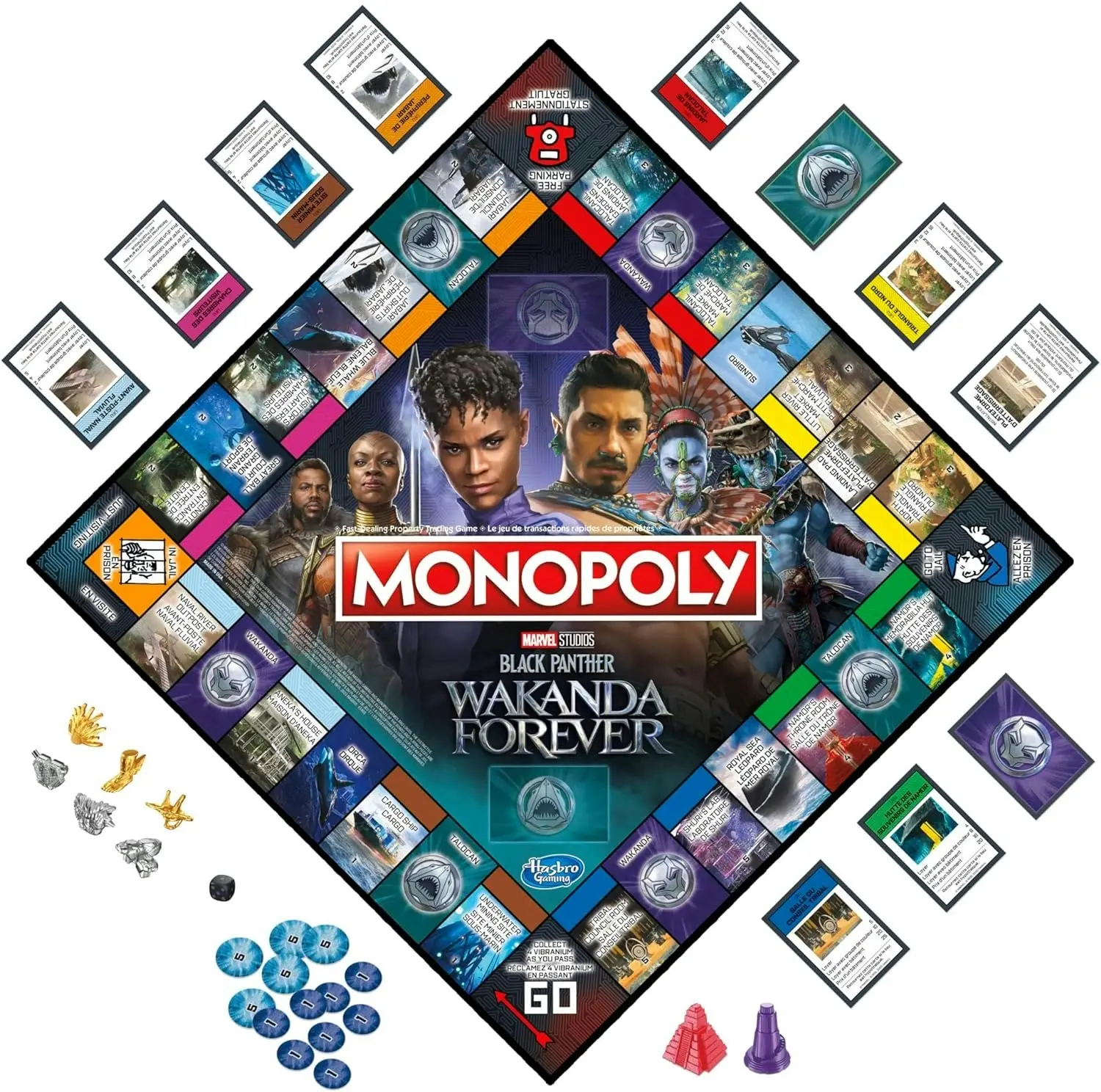 Monopoly: Marvel Studios' Black Panther: Wakanda Forever Edition Board Game