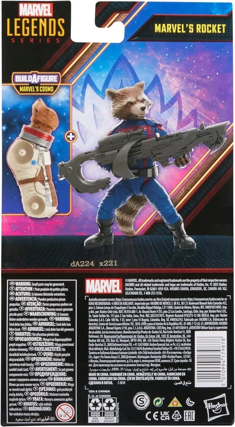 Marvel Legends Series Marvel's Rocket, Guardians of The Galaxy Vol. 3 6-inch