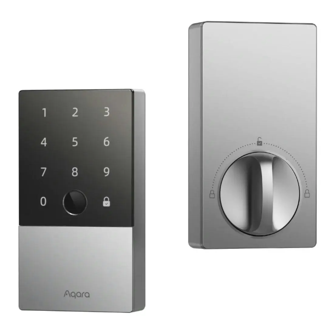 Aqara Smart Lock U100 (Silver) with E1 Hub Kit DL-D01D