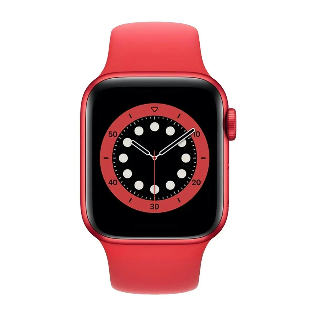 Apple Watch Series 6 44mm (Product) Red Aluminium Case w/ Red Sport Band GPS + Cellular [Refurbished] - As New