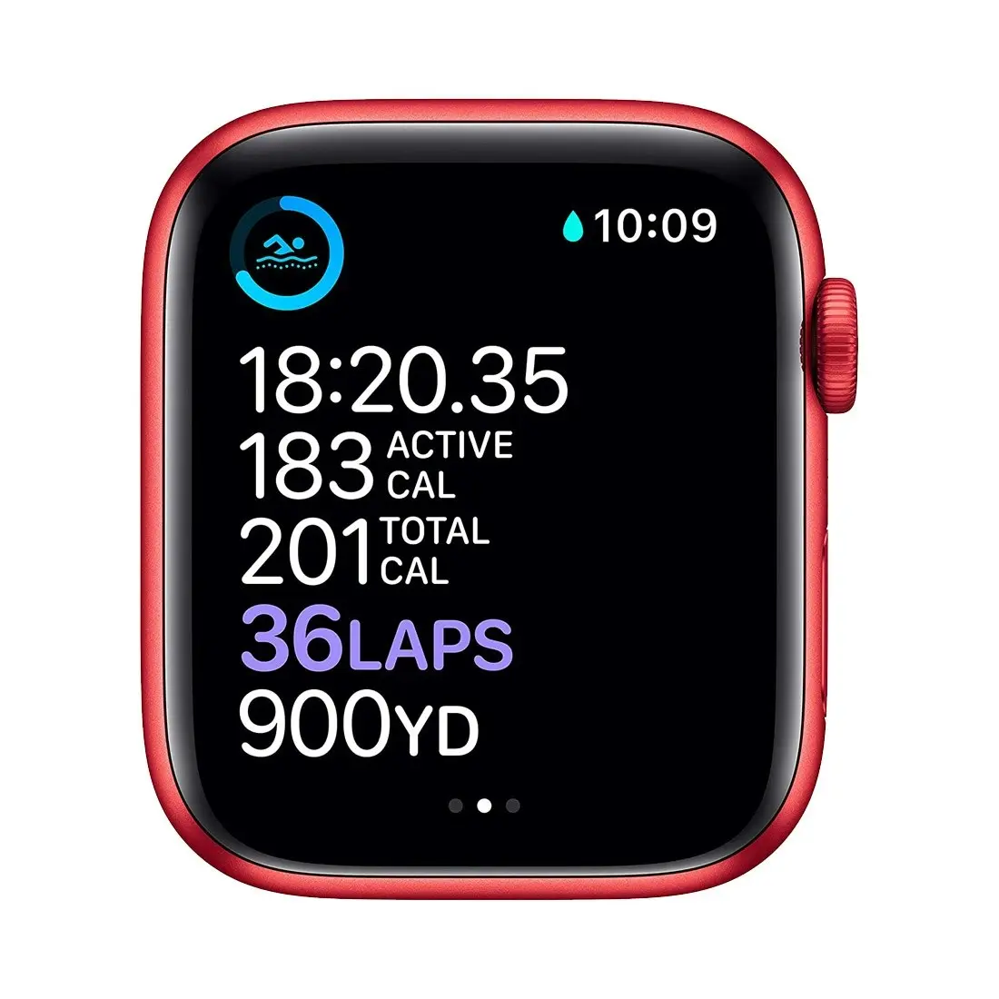 Apple Watch Series 6 44mm (Product) Red Aluminium Case w/ Red Sport Band GPS + Cellular [Refurbished] - As New