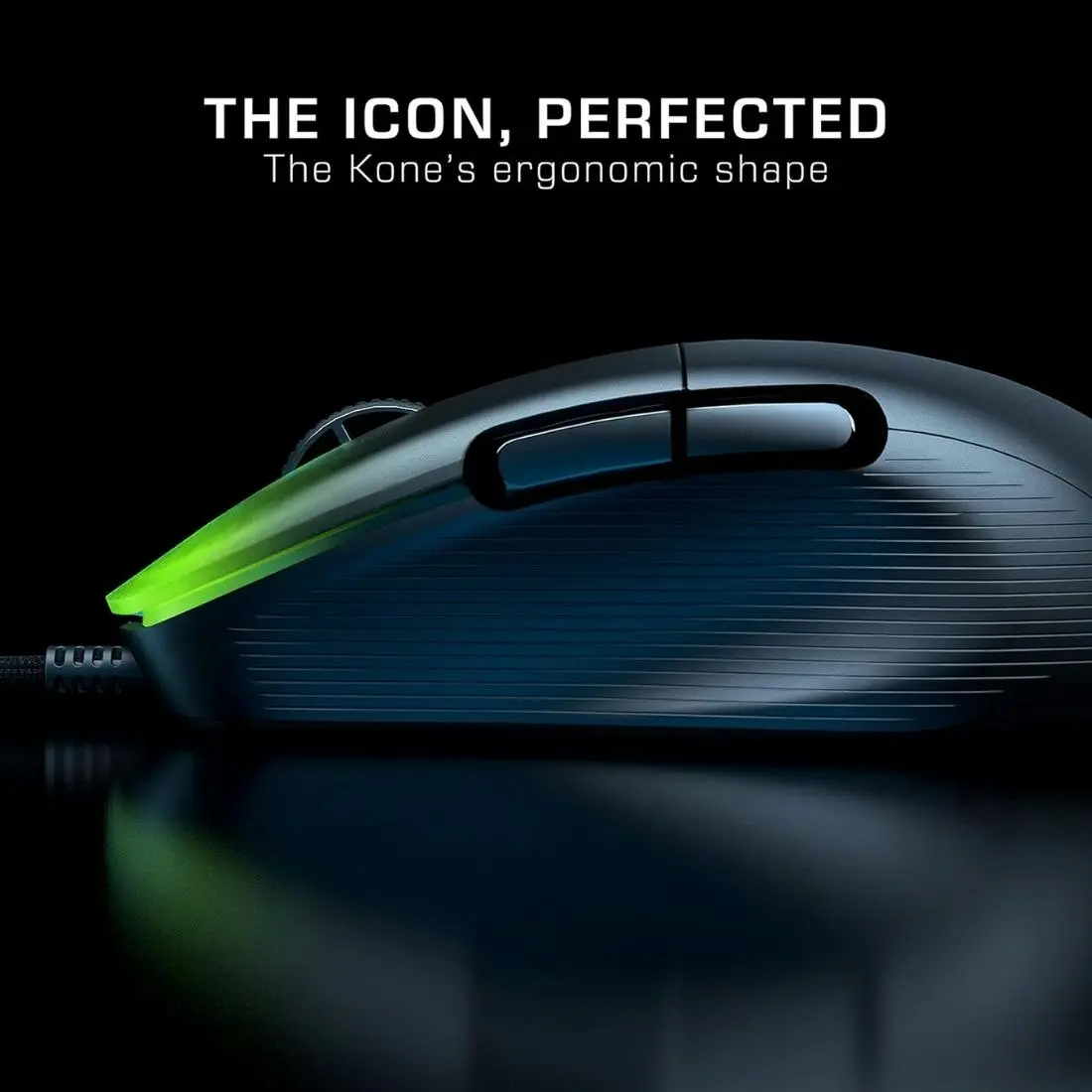 Roccat Kone Pro Optical Ergonomic Gaming Mouse - Black