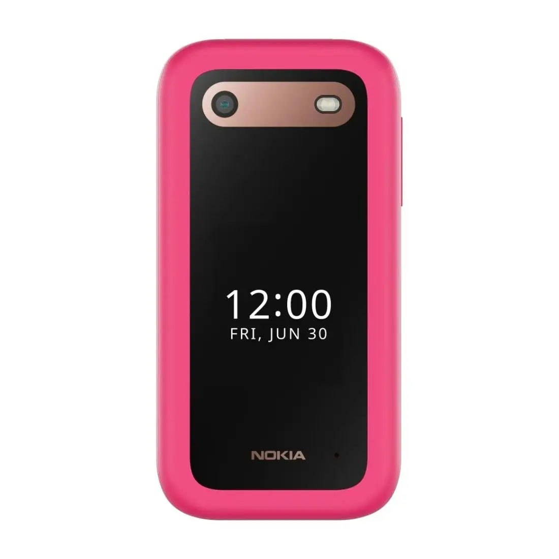 Nokia 2660 Flip  (Dual Sim, 2.8 inches, 32GB, 4G) - Pop Pink