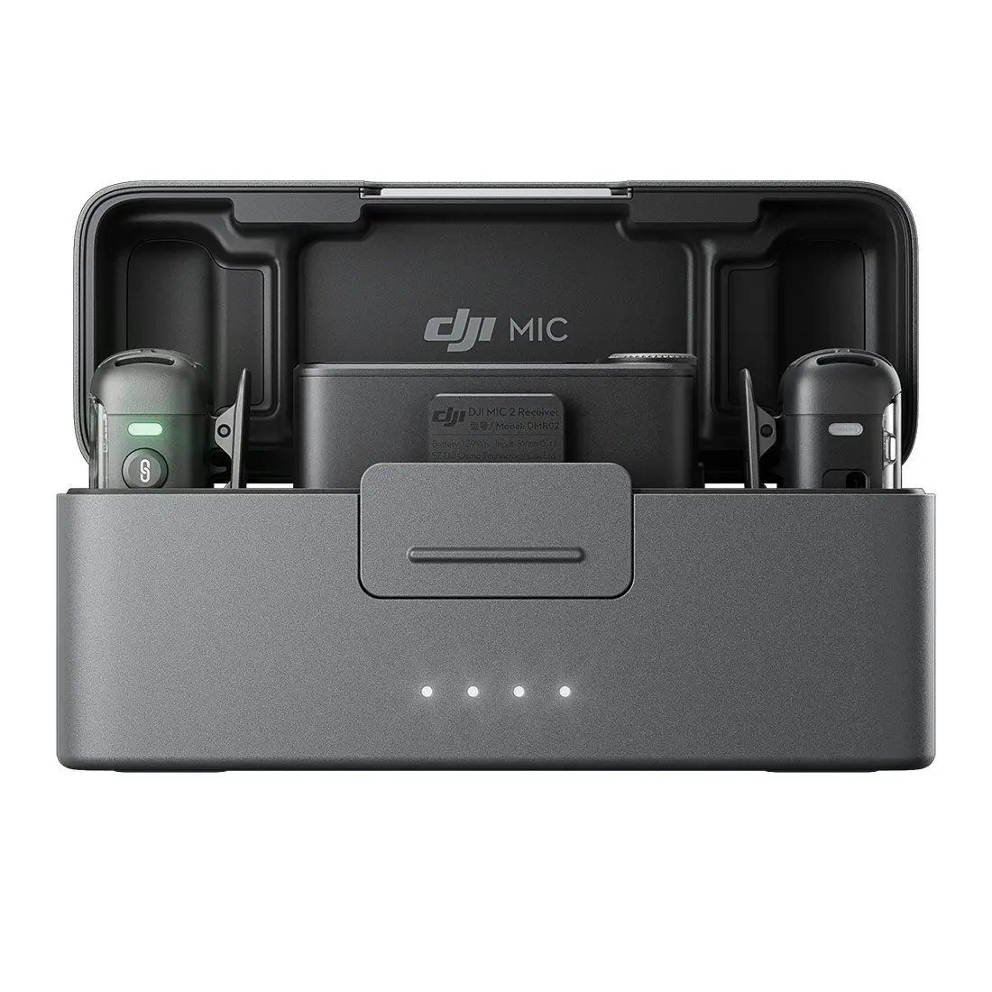 Dji Mic 2 (2 TX + 1 RX + Charging Case) Wireless Microphone (For Android, iPhone, PC, Camera)